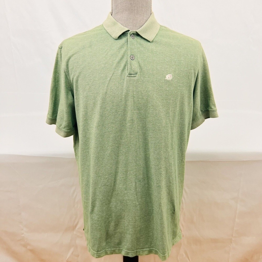 Banana Republic Mens XL Short Sleeve Polo Shirt 100% Cotton Green Pullover